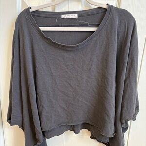 We The Free Charcoal Women's Blouse